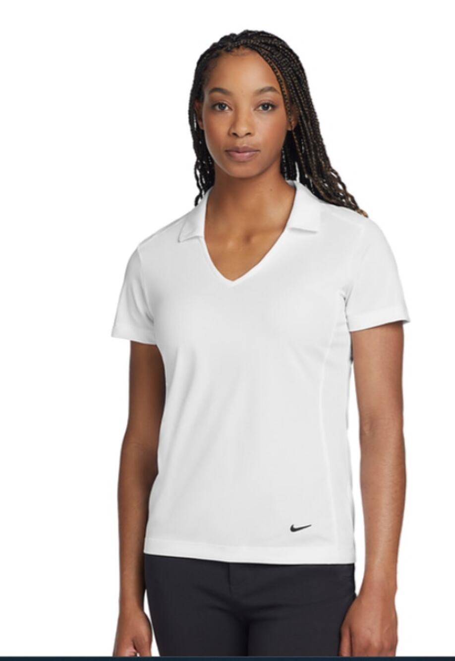 Nike Women's Dri-FIT Vertical Mesh Polo (Style #637165) White XS NWT